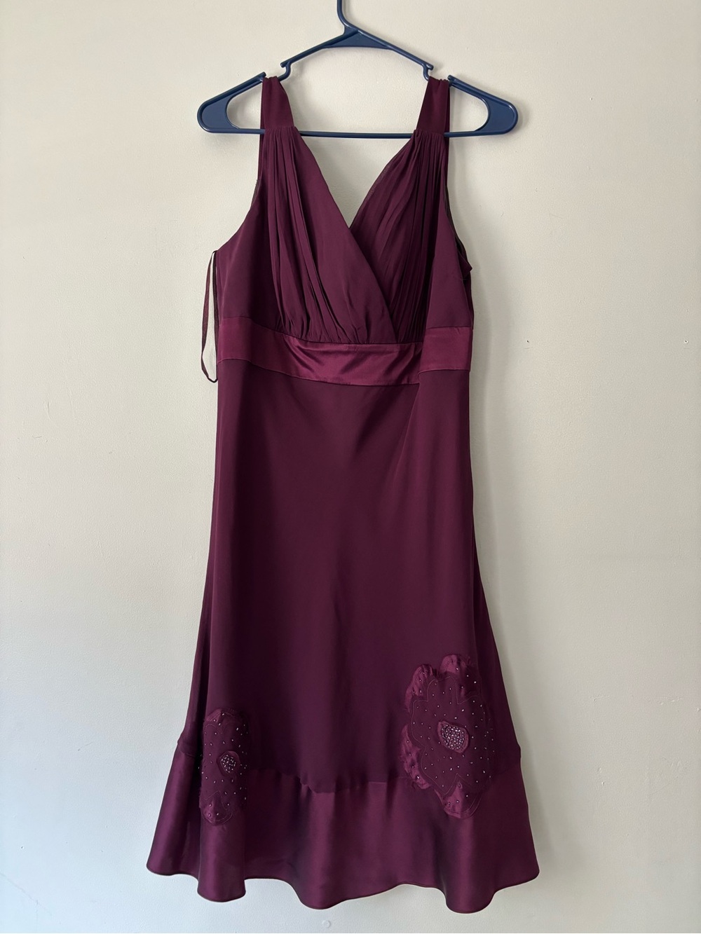 NEW Y2K Nine West Fairycore Purple midi Silk Mermaid Prom Formal dress - Medium - Picture 3 of 10